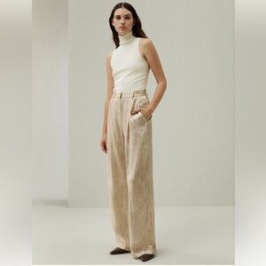 NWT Lily Silk Pearl Satin Silk Pants size 4